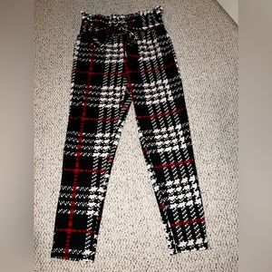 Shein Womens tapered  Pants Size L High Rise Tapered Leg